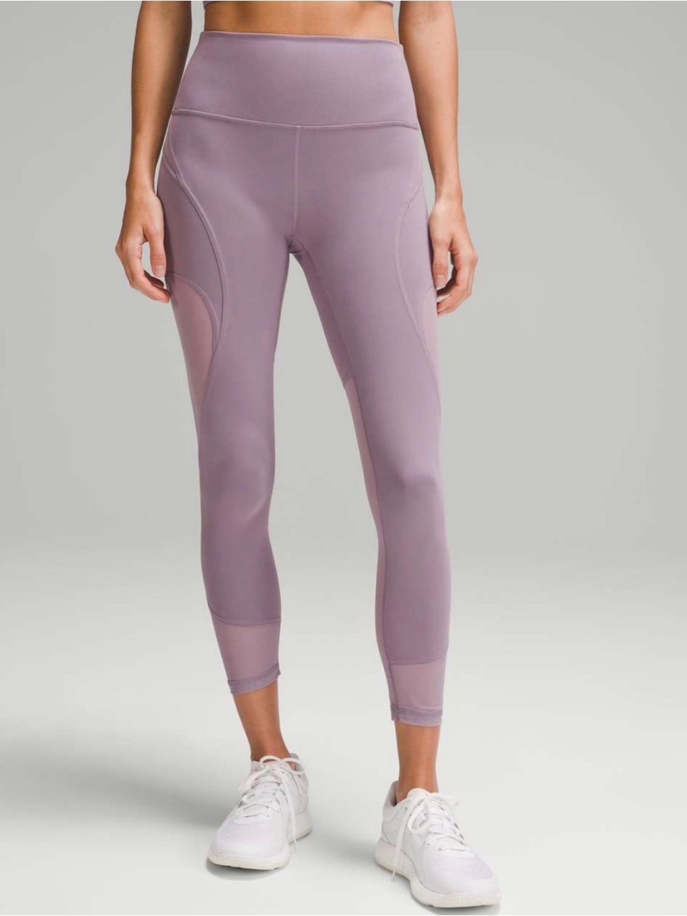 Lululemon Wunder Train Mesh Panel High-Rise Tight in Violet Verbena Size 4